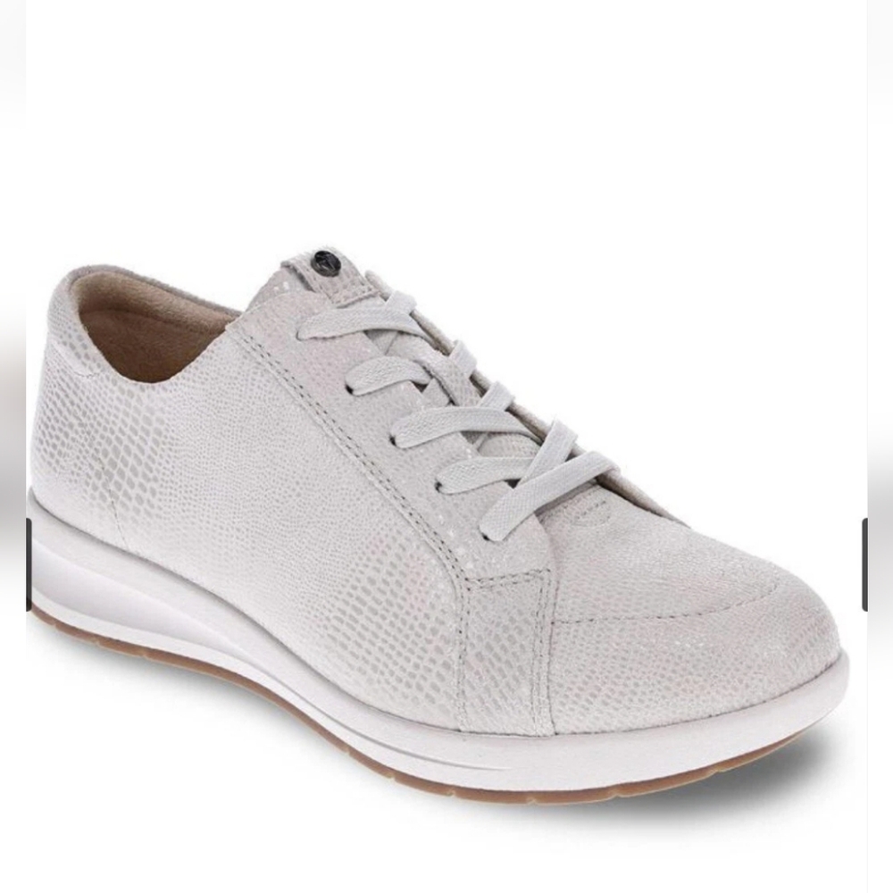 Revere Athens Lace Up Sneaker Oyster Lizard Womens Sz‎ 10